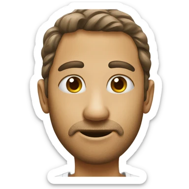 glue on face sticker