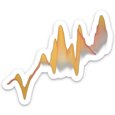 graph that is flat then has a huge drop sticker