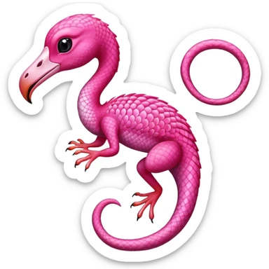 Flamingo gecko  sticker