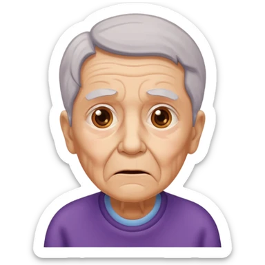 idoso confuso alzheimer sticker