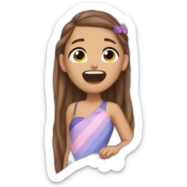 Pride flag Ariana grande crying sticker