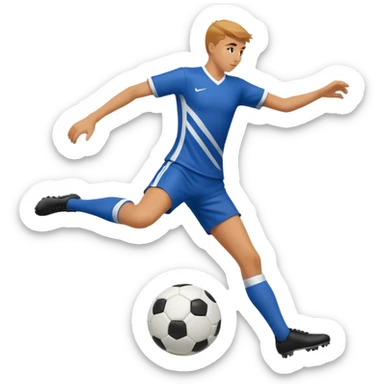 Can you generate an Apple style emoji of a Rabona soccer shot. Just show the legs sticker