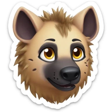 Kirby hyena sticker