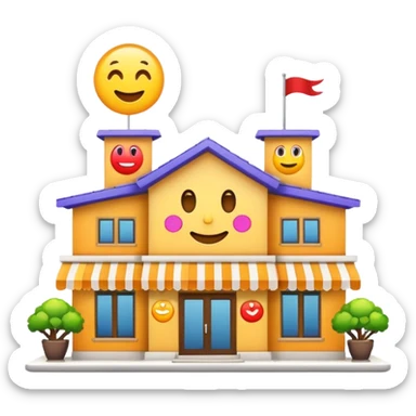 restaurant building emojis sticker