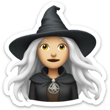 white witch sticker