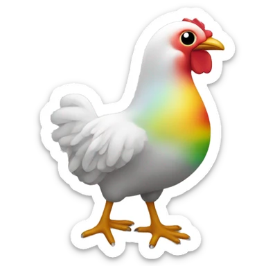 Pollito de 🌈 sticker