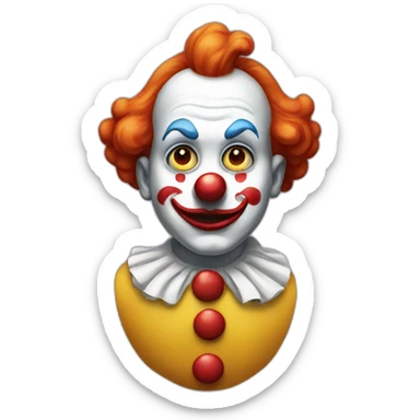 clown-sadness sticker