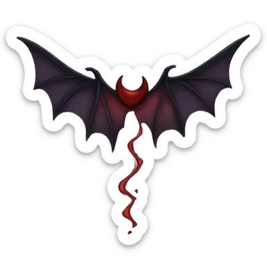 vampire wings sticker