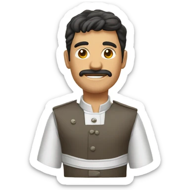  trigueño calvo delgado cocinero sticker