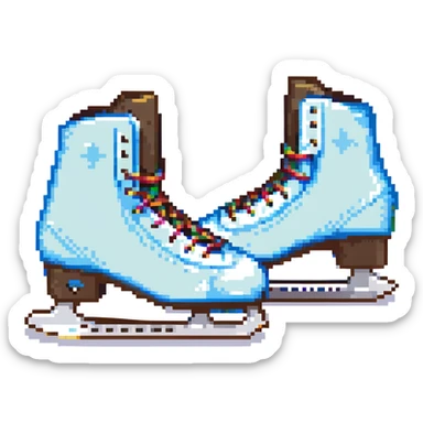 ice skates blade guard sticker