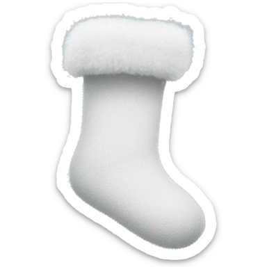 fuzzy white socks sticker