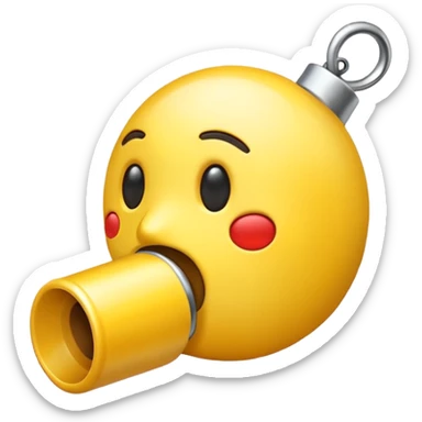 Generate whistle emoj sticker