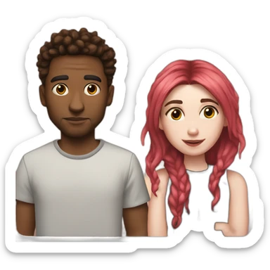 Elon and grimes sticker