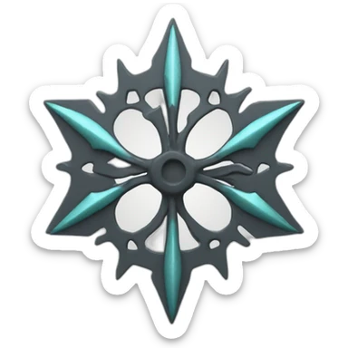 Turkic shuriken sticker