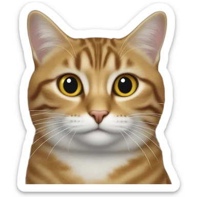 Un oiseau sur un chat sticker