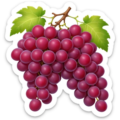 red grapes sticker