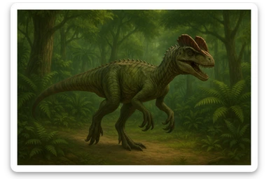 Dilophosaurus sticker