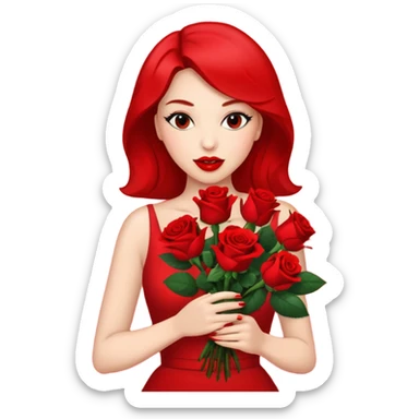 Faça emojis do Floratta red PASSION  sticker