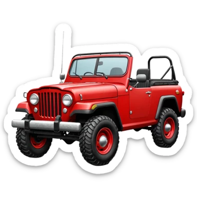 jeepster commando sticker