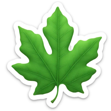 Leaf sticker