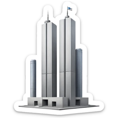 Twin towers sticker