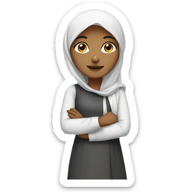 A Muslim girl  sticker