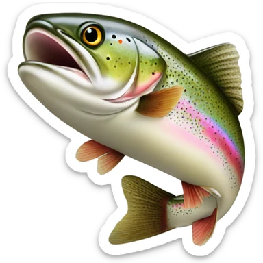 Rainbow trout sticker