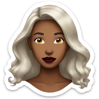 Burgundy lips sticker