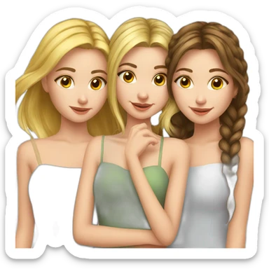 russian-trio-girls-best-friends sticker