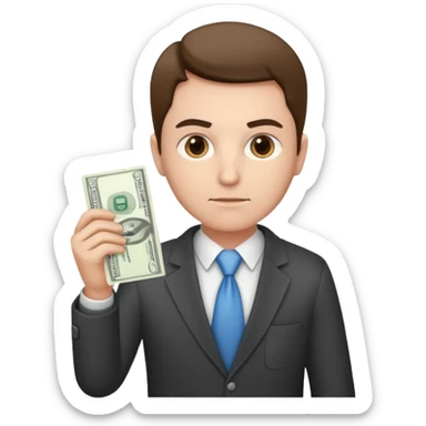 CEO investing money to a hospital sticker