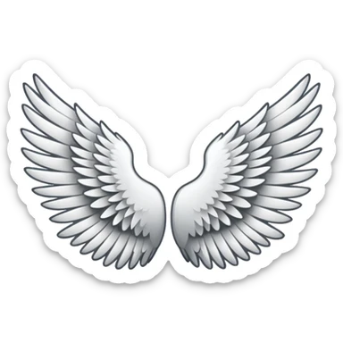 Wings emoji left and right sticker