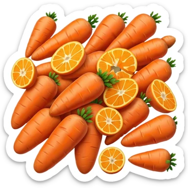 carrot  Chopped into small pieces    sticker