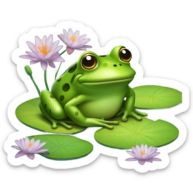 Frog sticker