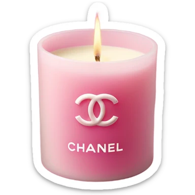 Pink Chanel candle sticker