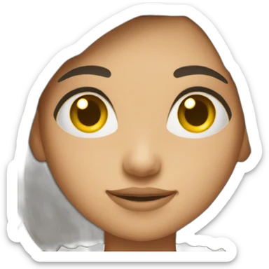 a young girl with a ball in full growth sticker