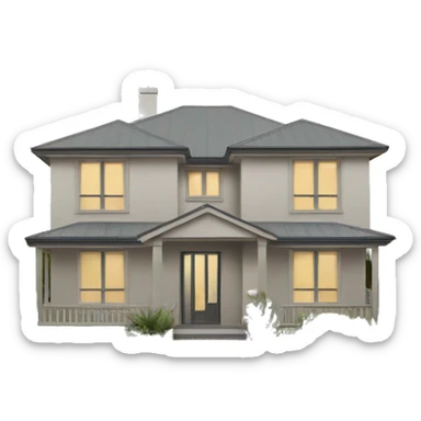 modern australian house sticker