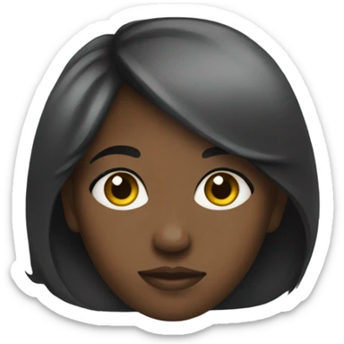 black girl side eyeing  sticker