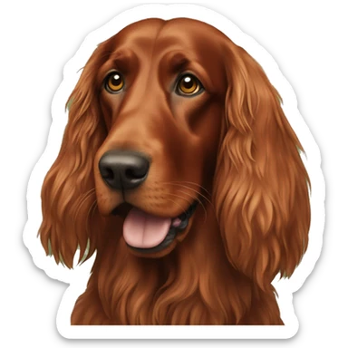 Irish setter dog sticker
