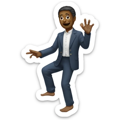 Doigt tendu vers la droite sticker