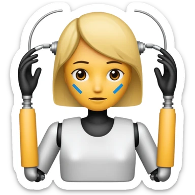 Make a girl choking herself sticker