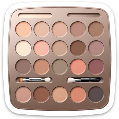 Luxury makeup palette taupe  sticker