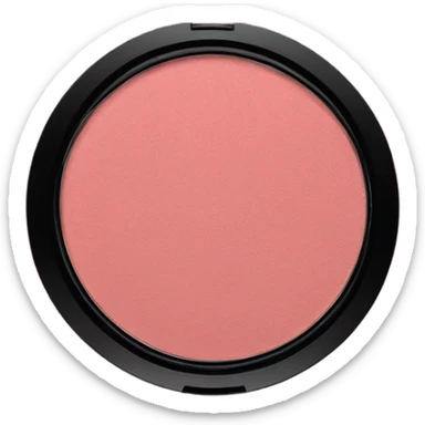 burgundy blush in makeup powder compact sticker