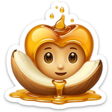 nuts with honey sticker