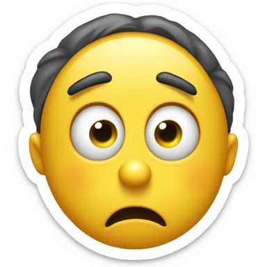 very sad face emoji sticker