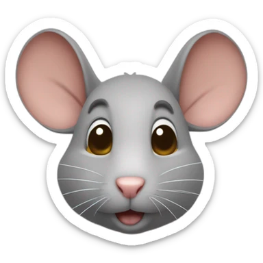 un rat qui tien un panneau abonné vous sticker