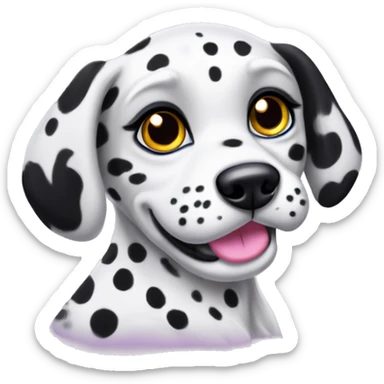 lisa frank dalmatian puppy sticker