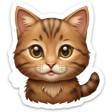 Brown Tabby Kitten sticker