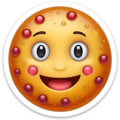 Happy bacteria sticker