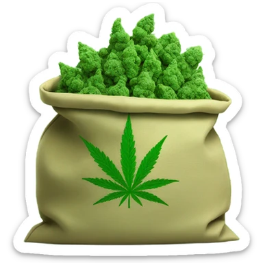 Weed in a bag sticker