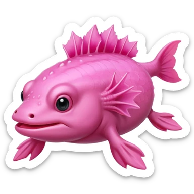 axelot cute, big fans sticker